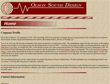 Tablet Screenshot of olsonsound.com